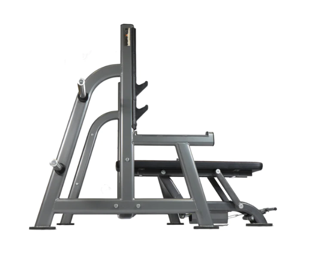 Ultimate Safety Olympic Rack with Hydraulic Bench