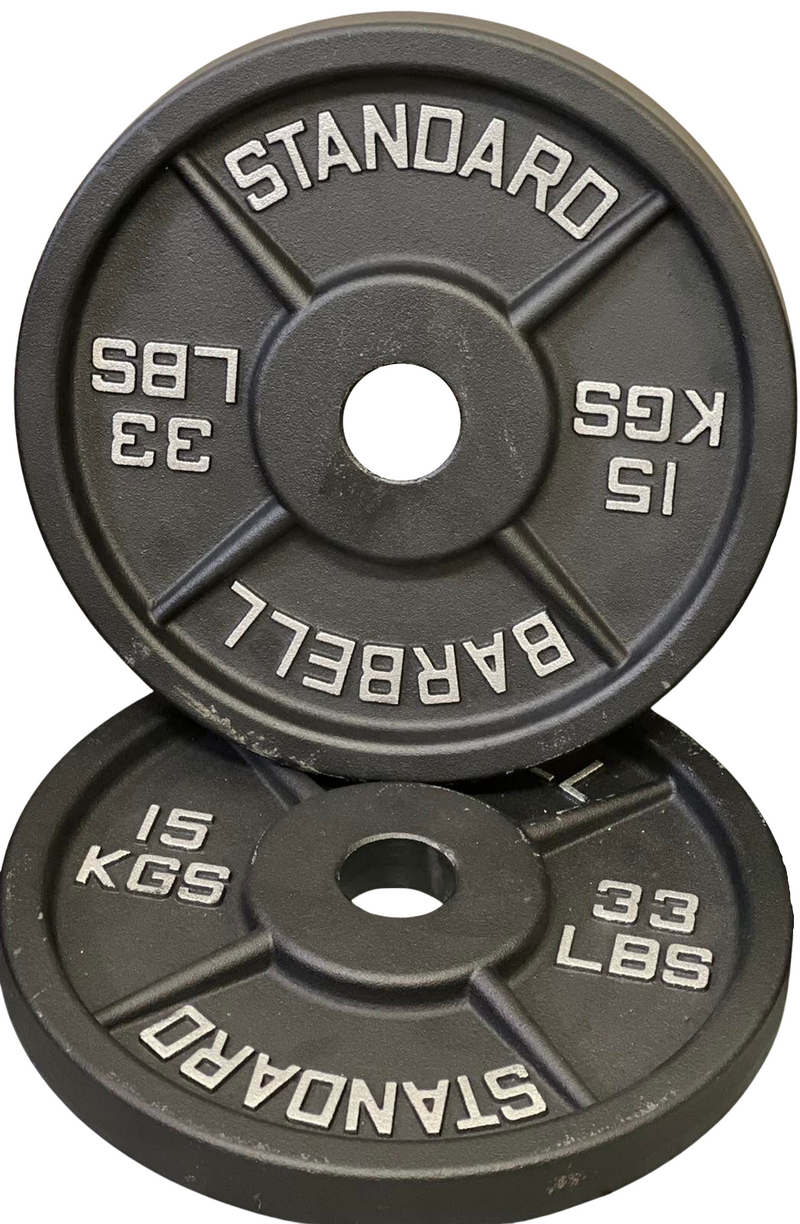 15kg Olympic Cast Iron Pair (Total 30kg) - Deadlift Sports AU