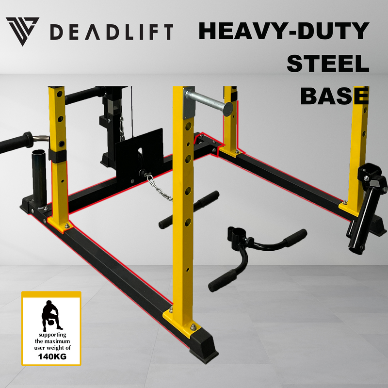 Squat Rack With Pulley System And Extras - Deadlift Sports AU